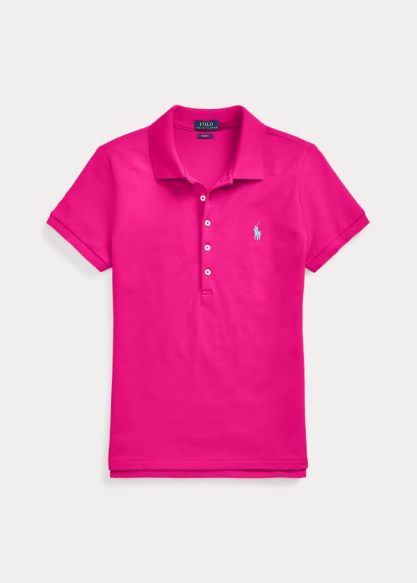 Polo Ralph Lauren Slim Fit Stretch Polo Shirt Dame Danmark (QUOLS3826)